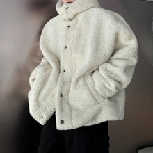 Load image into Gallery viewer, Christmas Red Hooded Lambswool Eco-friendly Faux Fur Coat

