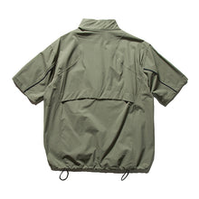 Load image into Gallery viewer, Japanese Streetwear Casual Half-zip Short Sleeve Shirt
