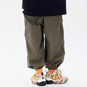 Multi-pocket Loose Harem Pants