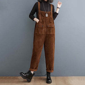 Autumn and Winter Retro Straight Overalls