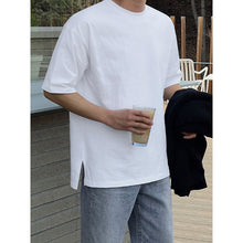 Load image into Gallery viewer, Loose Solid Color Slit Hem T-shirt
