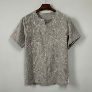 Round Neck Pattern Loose T-shirt