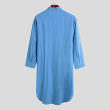Load image into Gallery viewer, Button Solid Arabian Nightgown Shirt

