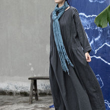 Load image into Gallery viewer, Retro Loose Pleated Robe Dress
