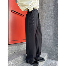 Load image into Gallery viewer, Stage Party Rhinestone Straight-leg Trousers
