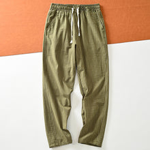 Load image into Gallery viewer, Striped Loose Straight Casual Pants
