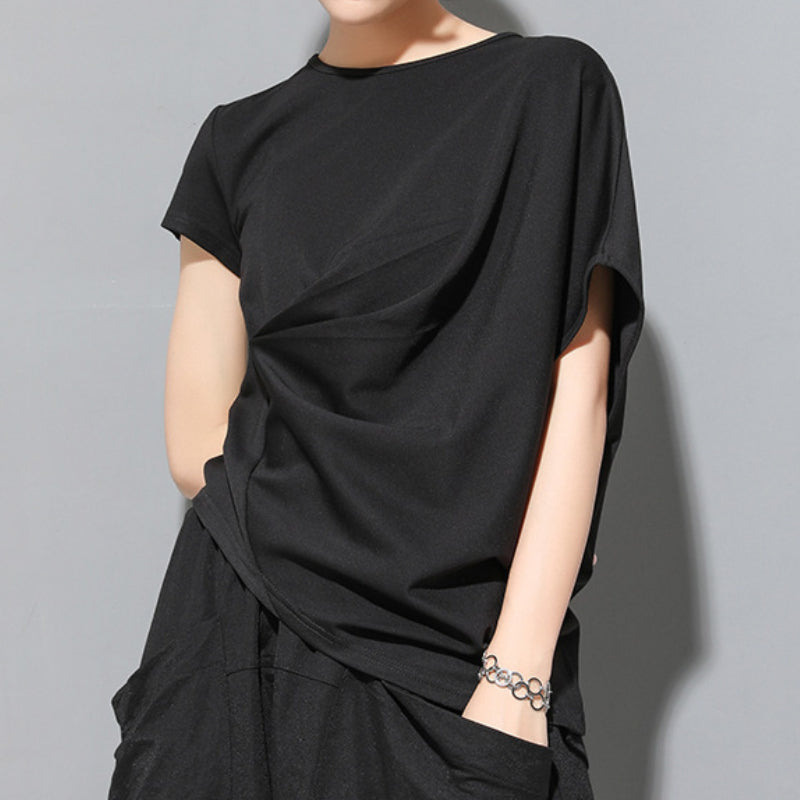 Irregular Loose Bat Sleeve T-shirt