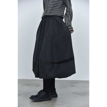Load image into Gallery viewer, Women's Cracked Color Block Flower Tulip Skirt
