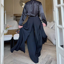 Load image into Gallery viewer, Straight Loose Double Layer Pleated Culottes
