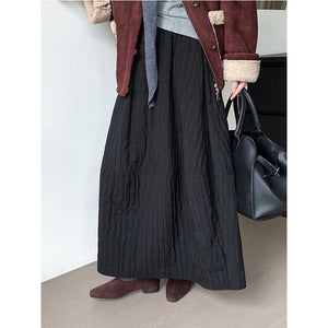 High-waisted Flower Bud Lantern Skirt