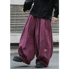 Load image into Gallery viewer, Japanese Embroidered Oversized Corduroy Pants
