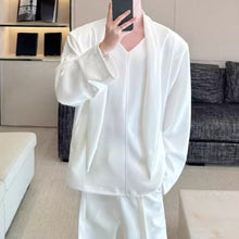 Load image into Gallery viewer, V-neck Ribbon Loose Casual Sweatshirt
