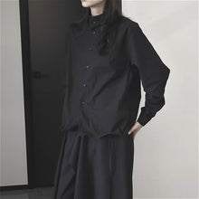 Load image into Gallery viewer, Stand-up Collar Loose Solid Color Shirt
