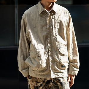 Outdoor Functional Wrinkle-free Nylon Multi-pocket Work Jacket