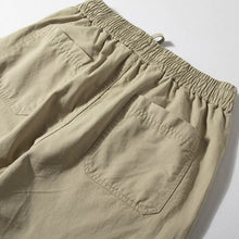 Load image into Gallery viewer, Elastic Waist Drawstring Loose Straight Leg Pants
