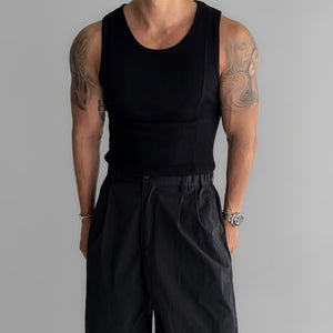 American Vertical Striped Slim Fit Knitted Vest