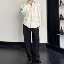 Load image into Gallery viewer, French Pearl Wood Ruffle Drape Shirt
