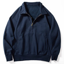 Load image into Gallery viewer, Half-zip Lapel Loose Casual Long-sleeved Sweatshirt
