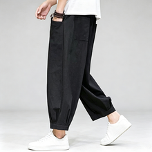 Load image into Gallery viewer, Cropped Waist-Defined Wide Leg Pants
