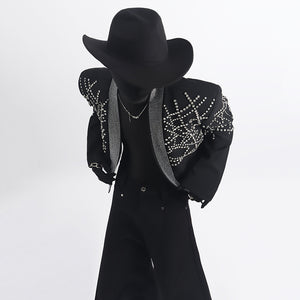 Rhinestone Loose Suit Jacket