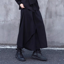 Load image into Gallery viewer, Asymmetrical Double-layer Loose-fitting Cropped Wide-leg Culottes
