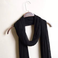 Load image into Gallery viewer, Lightweight Long Thin Cotton Linen Skinny Neck Scarf
