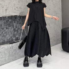 Load image into Gallery viewer, Women's Irregular Stand-up Collar Casual Shirt
