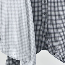 Load image into Gallery viewer, Curved Hem Checkered Textured Shirt
