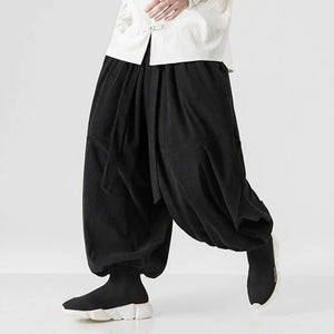 Retro Corduroy Harem Pants