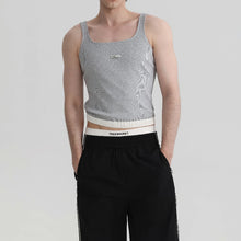 Load image into Gallery viewer, Square Neck Ribbed Slim Fit Tank Top
