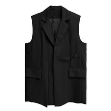 Load image into Gallery viewer, Womens Large Pocket Dropped Shoulder Sleeveless Blazer Vest
