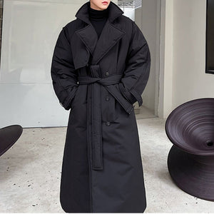 Winter Thickened and Warm Long Over-the-knee Cotton Coat