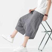 Load image into Gallery viewer, Stripe Lantern-shaped Loose-fitting Low-cut Baggy Pants
