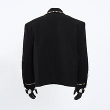 Load image into Gallery viewer, 3D Floral Beaded Shoulder-padded Jacket

