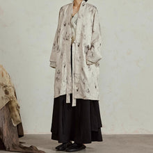 Load image into Gallery viewer, Textured Ink-dyed Mid-length Coat

