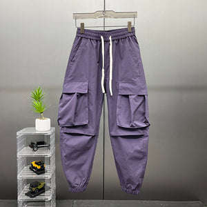 Retro Casual Workwear Ninth Pants