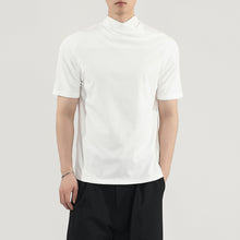 Load image into Gallery viewer, Straight Shoulder Jumpsuit Collar Knitted Slim Fit T-shirt

