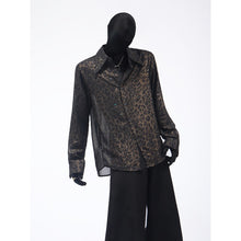 Load image into Gallery viewer, Leopard-print Casual Long-sleeve Shirt

