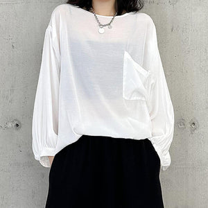 Round Neck Dolman Sleeve T-Shirt