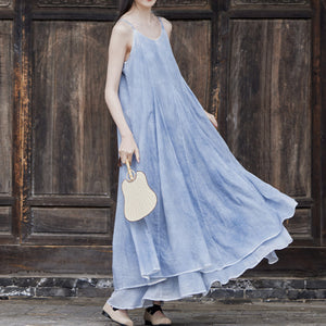 Spray Dyed Swing Strappy Dress