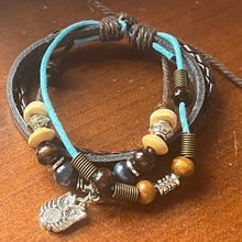 Load image into Gallery viewer, Leather Beaded Bracelet
