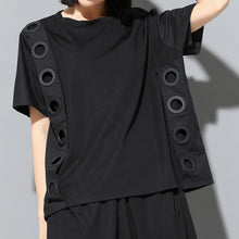 Load image into Gallery viewer, Spliced Ring Irregular T-shirt
