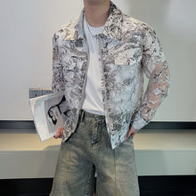 Load image into Gallery viewer, Vintage Jacquard Transparent Short Jacket
