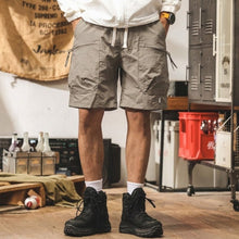 Load image into Gallery viewer, Khaki Gorpcore Cooling Ice Silk Lightweight Cargo Shorts
