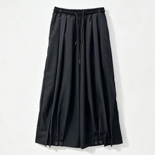 Load image into Gallery viewer, Japanese Elastic-waist Casual Cropped Wide-leg Pants
