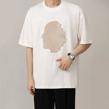 Load image into Gallery viewer, American Embroidery Round Neck Loose Casual T-shirt
