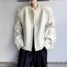 Load image into Gallery viewer, Raw-edge Loose Collarless Blazer

