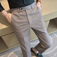 Load image into Gallery viewer, Casual Slim-fit Striped Trousers
