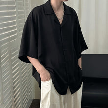 Load image into Gallery viewer, Cuban Collar Ice Silk Loose Casual Shirt
