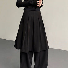 Load image into Gallery viewer, Layered Casual Wide-leg Pleated Skirt Pants
